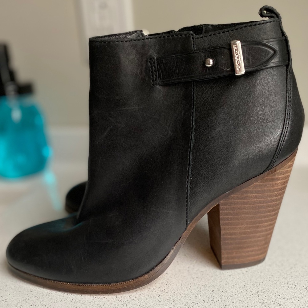 Coach booties.
